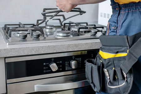 instalação de fogão