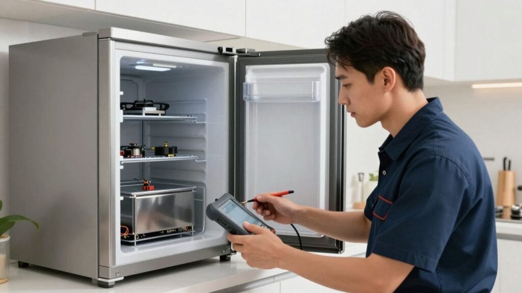 Assistência técnica especializada em eletrodomésticos importados. Fazemos conserto de cooktops e geladeiras com diagnóstico preciso, peças originais e garantia. Atendimento domiciliar rápido.